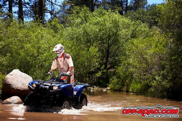 yamaha grizzly 550 river crossing