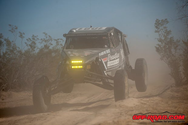 Todd Winslow fought through the dust to earn the Class 10 win. 