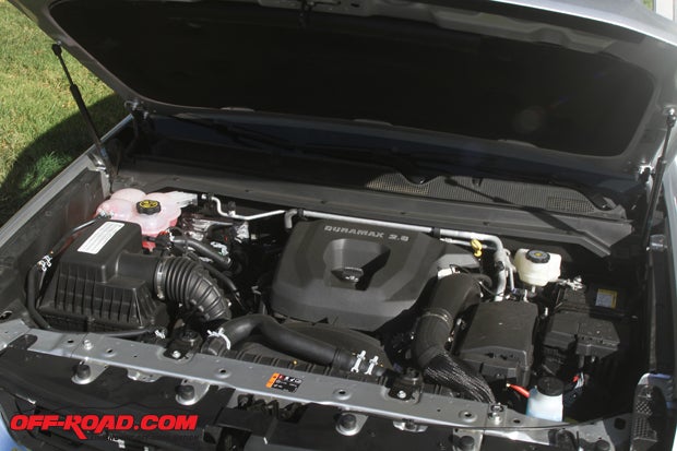 The 2.8-liter Duramax diesel engine is rated to produce 181 hp and 369 lb-ft of torque
