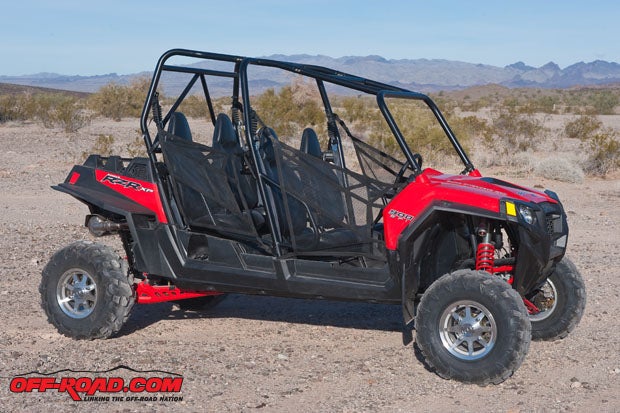 The Polaris RZR4 XP 900 offer a high-powered vehicle that can fit four.