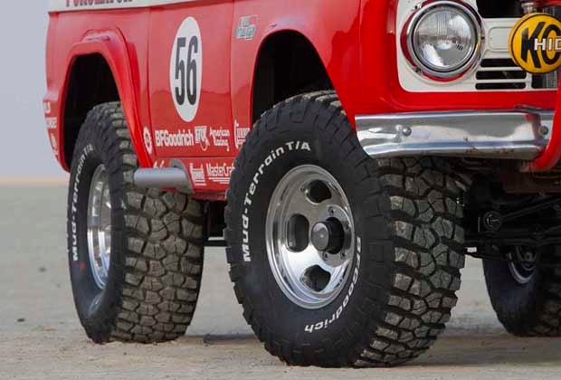 BFGoodrich Mud-Terrain KM2s werent available when Halls Bronco won the 1969 Mexican 1000, but the upgraded rubber will only help his chances of completing the 1000-mile venture down the Baja Peninsula.