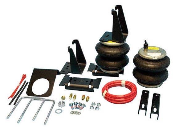 Ride-Rite Air Helper Springs from Firestone pictured Kit #2299 for 3rd Gen. Dodge Ram 2500/3500 (photo compliments of Firestone).