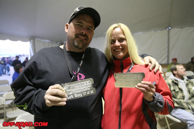 Racers who made it to the main event via the LCQ were given these cool billet "Golden Tickets" at the drivers meeting the night before the race. Photo: Josh Burns