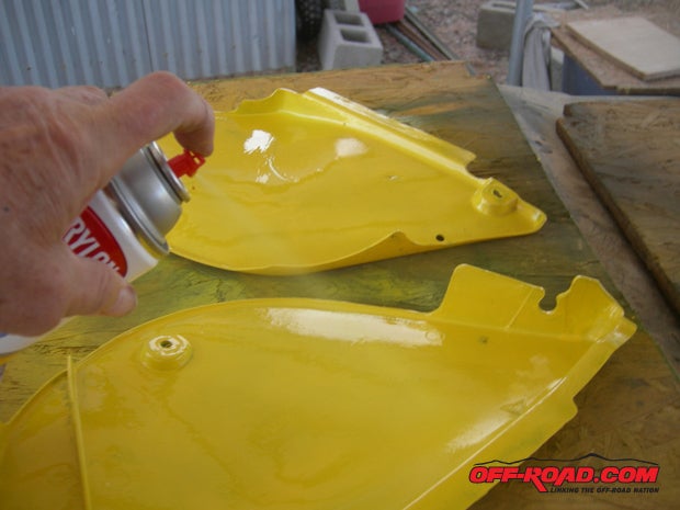 Naturally, the backside of the plates got a few good coatings of yellow.