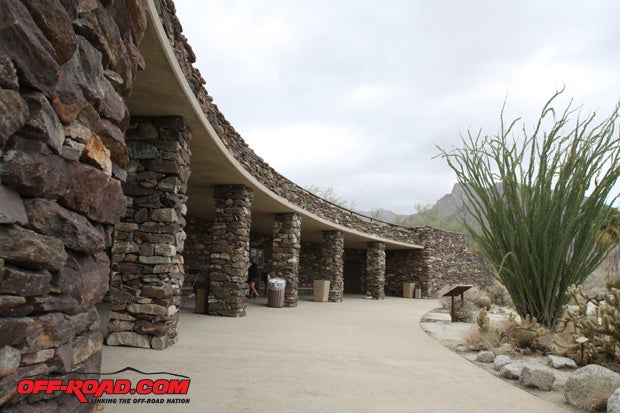 Even if youve been there before, the Anza-Borrego visitors center is worth the stop. The building itself is dug into the surrounding terrain, with only the entrance side hinting at whats beyond the doors.