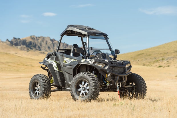 This display ACE 900 XC is outfitted with a host of factory Polaris Accessories.