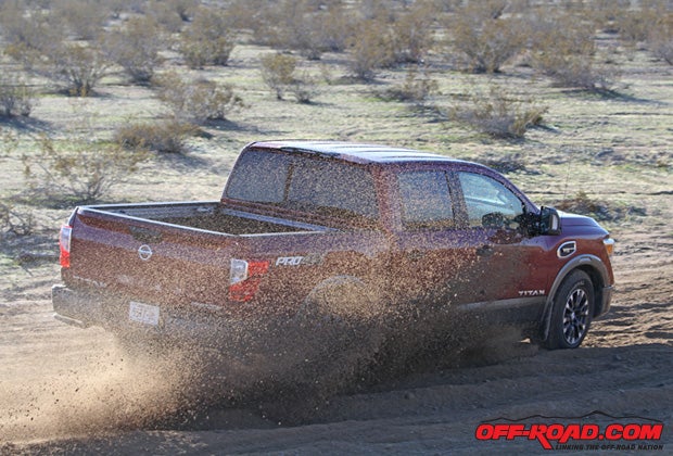 The Titan is definitely a fun truck in the dirt, provided you keep its limitations in mind. 