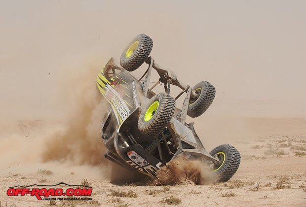 The heavy wind wreaked havoc on racers at the Imperial Valley 250. 