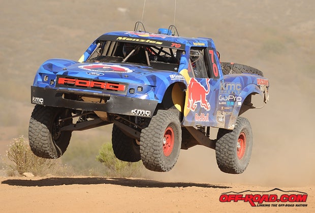Bryce Menzies was second fastest in Trophy Truck qualifying.