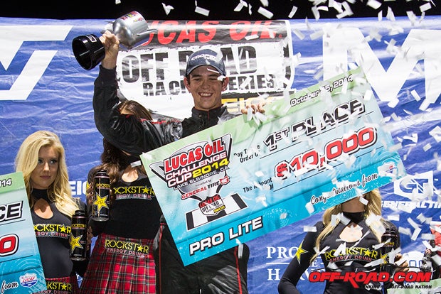 Jerett Brooks sure seems to like this winning thing. He backed up his Round 13 victory with three more wins in Pro Lite over the weekend, with the biggest victory being the Pro Lite Cup victory and its $10,000 prize.