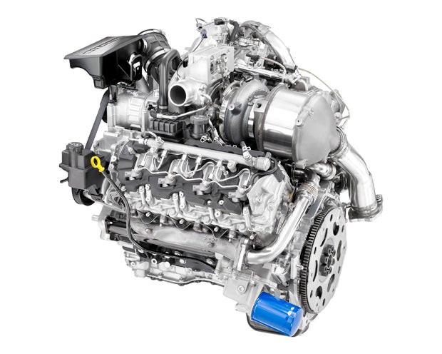 The fifth-generation Duramax diesel is rated to produce 445 horsepower and 910 lb.-ft. of torque.