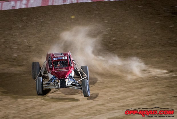 ... and Garrett George earned the Pro Buggy win in Round 16.