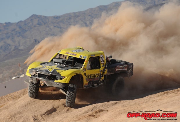 Josh Daniel powered his twin-turbo truck to victory this past weekend.