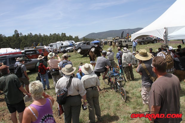 Safety seminars were a big part of the Overland Expo, such as this one showing what to do in the event of a rollover. 