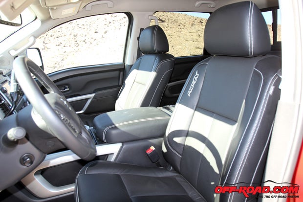 Our Pro-4X Titan has a nicely appointed interior. 