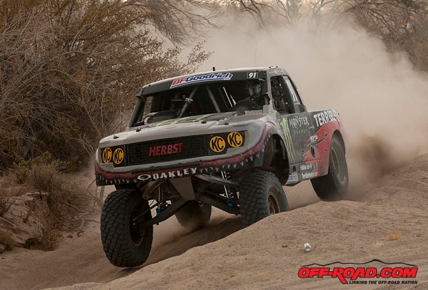 Tim Herbst and Larry Roeseler finished second in Trophy Truck. 