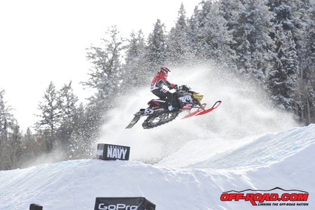 Mike Schultz has earned three gold medals in the Snowmobile Snocross Adaptive competitions in X Games. Photo: ESPN/Jessica West